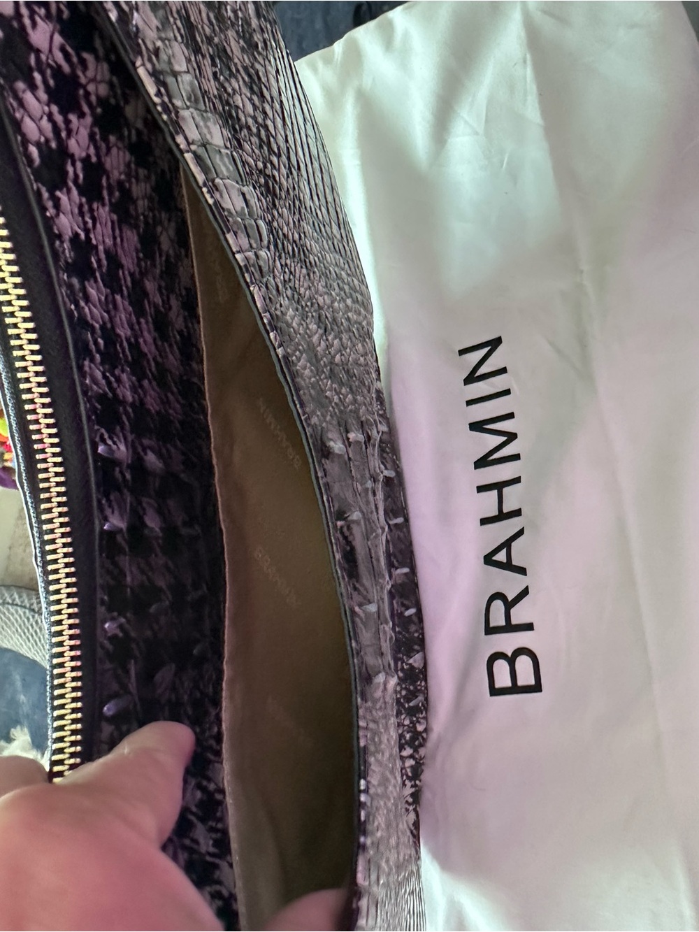 Brahmin Bekka Houndstooth Ombré Melbourne Shoulder Bag - Picture 8 of 10